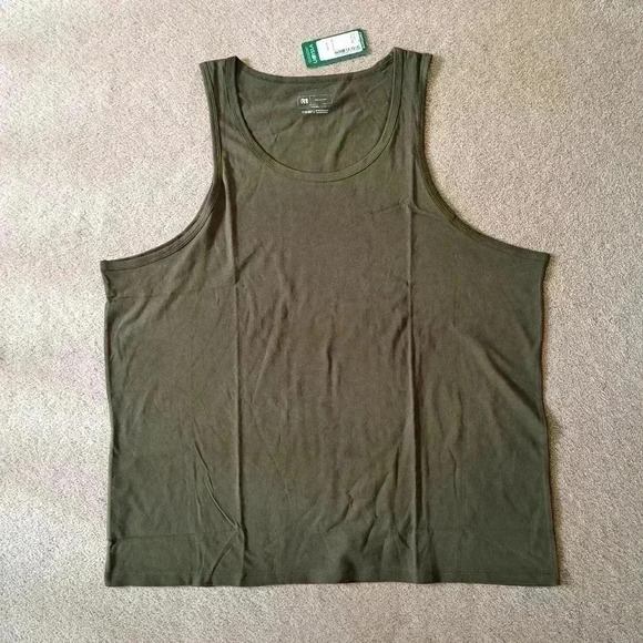 NWT Organic Cotton Tank Green Simons | Le31 Rounded Neck - Picture 8 of 8